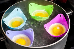 4Pcs/lot Silicone Egg Cooking Tool