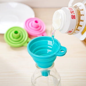 2PCS Silicone Folding Funnel