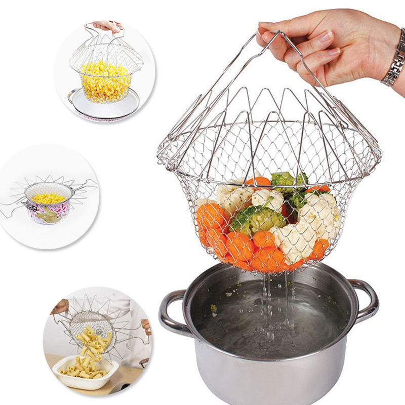 Collapsible Wire Cooking Strainer