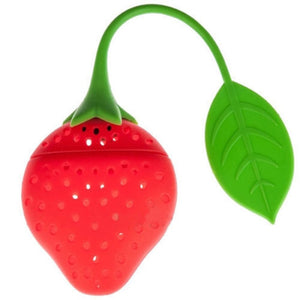 1pc Silicone Strawberry Tea Strainer