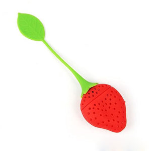 1pc Silicone Strawberry Tea Strainer